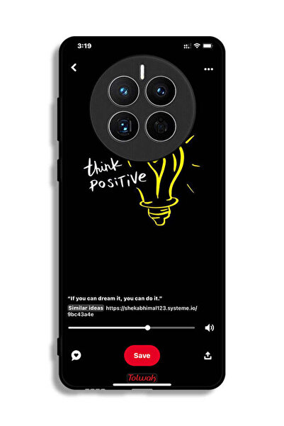 Tolwak غطاء حماية لهاتف هواوي ميت 50E - فكر بإيجابية