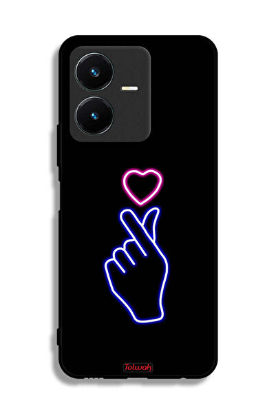 Tolwak غطاء حماية لهاتف Vivo Y22s بتصميم قلب سريع