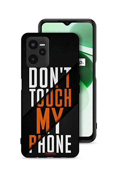 Tolwak Realme C35 Protective Case Cover Do Not Touch My Phone