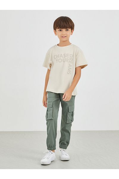 Styli Slogan Print Round Neck T-Shirt