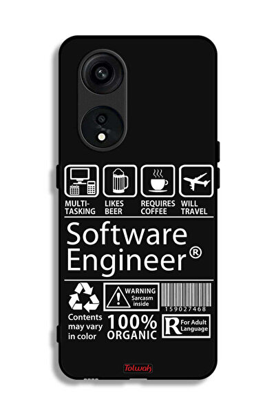 Tolwak غطاء حماية لهاتف Oppo Reno 8T 5G ملصق مهندس برمجيات