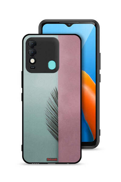 Tolwak غطاء حماية لهاتف تكنو سبارك 8 بتصميم نصف أوراق