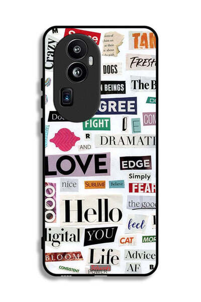 Tolwak غطاء حماية لهاتف Oppo Reno10 Pro Plus مع ملصقات اقتباسات قصيرة