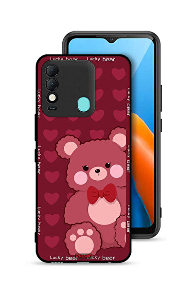 Tolwak غطاء حماية لهاتف تكنو سبارك 8 بتصميم الدب المحظوظ