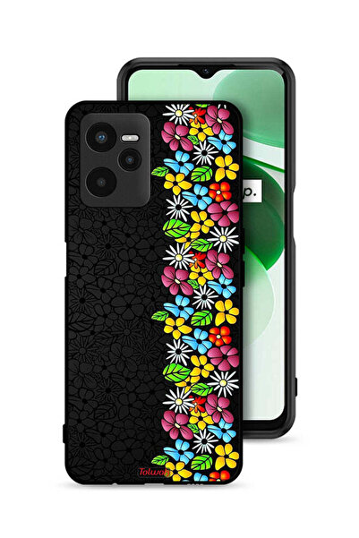 Tolwak غطاء حماية لهاتف Realme C35 من فلاورز لاين