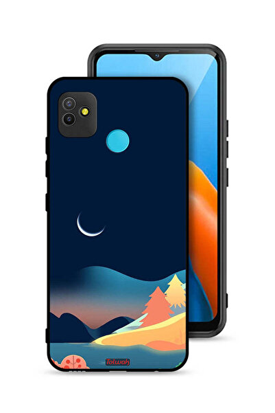 Tolwak Tecno Pop 5 Protective Case Cover Moon Abstract Drawing Art