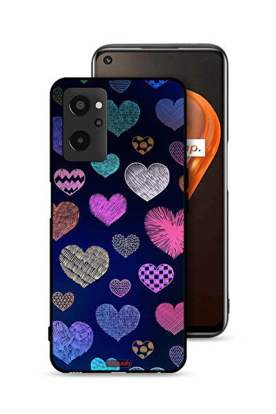 Tolwak غطاء حماية لهاتف Realme 9i 4G بنقشة قلوب داجا