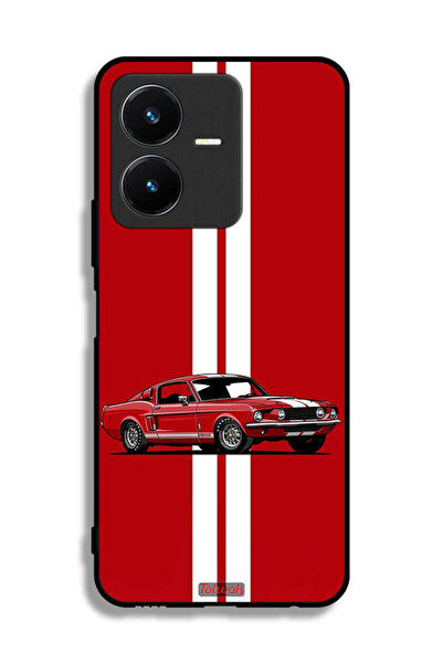 Tolwak Vivo Y22 Protective Case Cover Vintage Car Abstract Art