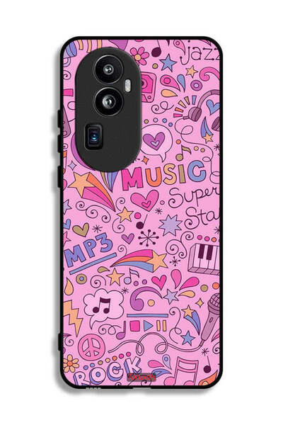 Tolwak غطاء حماية لهاتف Oppo Reno10 Pro Plus - علامات موسيقية