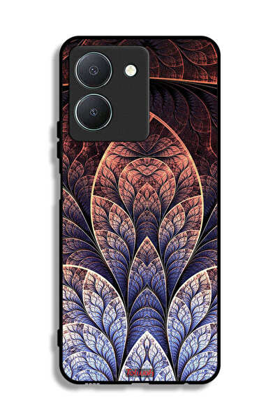 Tolwak غطاء حماية لهاتف Vivo Y36 5G بتصميم تجريدي زهري فركتالي