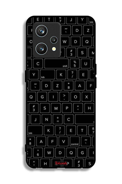 Tolwak غطاء حماية لهاتف Realme 9 Pro Plus بنمط مفاتيح لوحة المفاتيح العشوائية