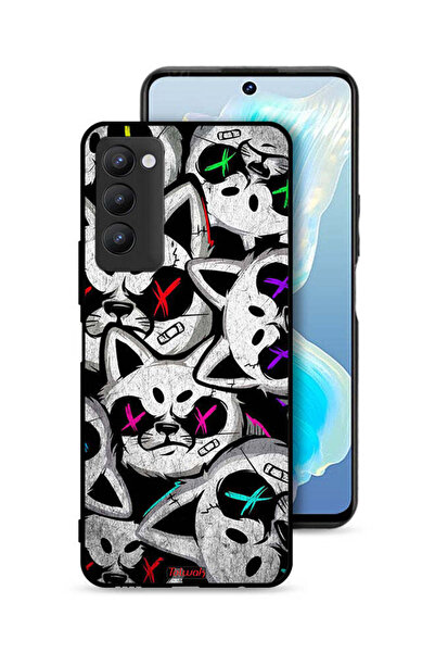 Tolwak غطاء حماية لهاتف تكنو كامون 18 بطبعة قطط مارشميلو