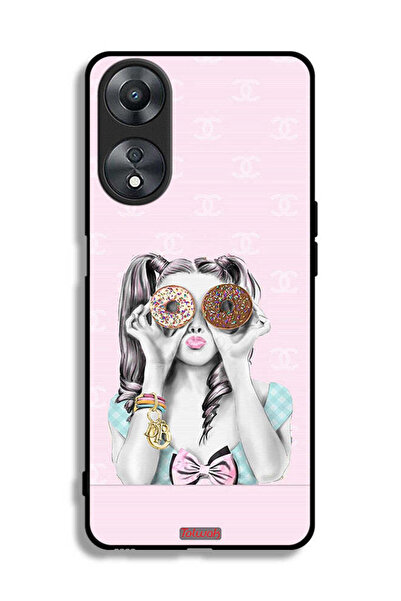 Tolwak غطاء حماية لهاتف Oppo A58 5G يحمل دوناتين