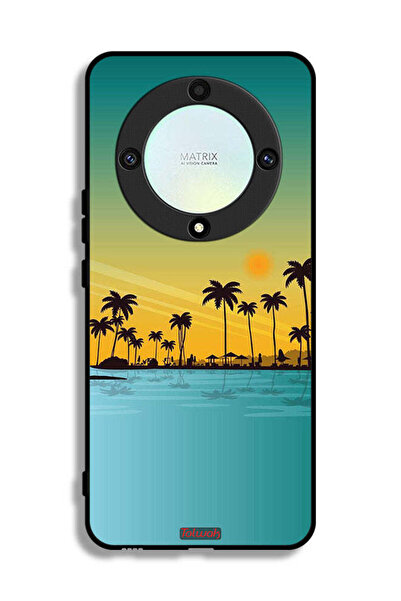 Tolwak غطاء حماية لهاتف Honor X9a بنقشة فن تجريدي