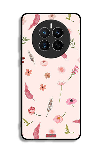 Tolwak غطاء حماية لهاتف هواوي ميت 50 إي بنقشة أوراق وورود