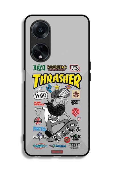 Tolwak غطاء حماية لهاتف Oppo A98 5G ملصق Thrasher