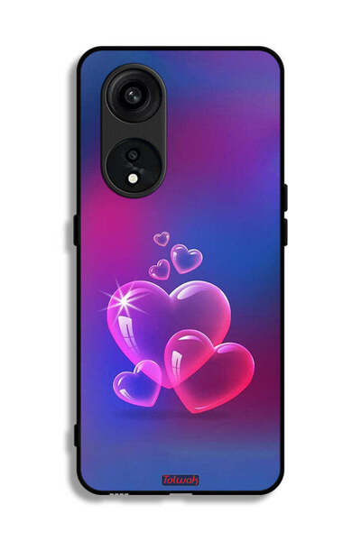 Tolwak غطاء حماية لهاتف Oppo Reno 8T 5G بنقشة قلوب مائية