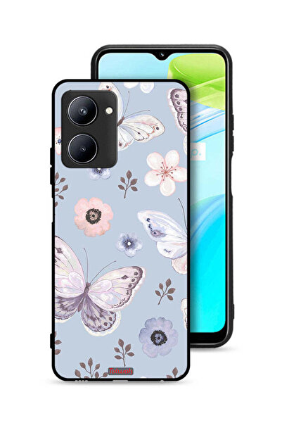Tolwak Realme C33 Protective Case Cover Butterflies And Flowers