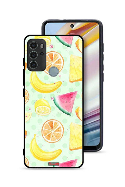 Tolwak غطاء حماية لهاتف موتورولا موتو جي 60 إس برسومات فواكه وألوان مائية