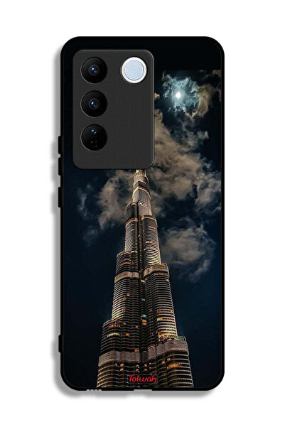 Tolwak Vivo V27 Pro Protective Case Cover Burj Khalifa In Night