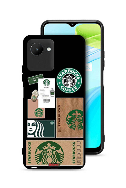 Tolwak غطاء حماية لهاتف Realme C30s بملصق ستاربكس