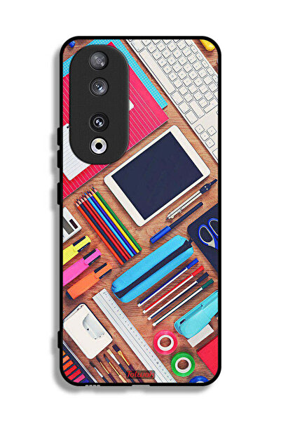 Tolwak غطاء حماية لهاتف Honor 90 بتصميم فتاة هوبي ديسك