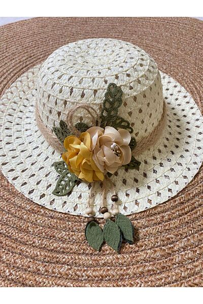Cherrys Bebek Floral Straw Hat