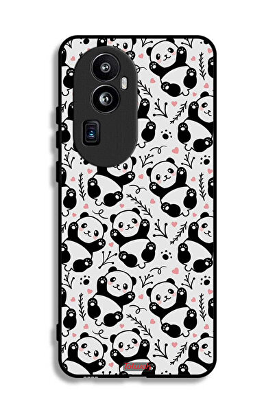 Tolwak غطاء حماية لهاتف Oppo Reno10 Pro Plus بنمط باندا