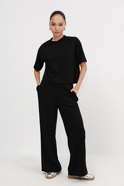 Addax Crew Neck Short Sleeve Bottom-Top Suit Tkm13913