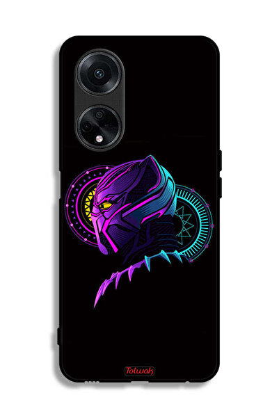 Tolwak غطاء حماية لهاتف Oppo A98 5G، رسم فني رقمي بسيط عالي الدقة