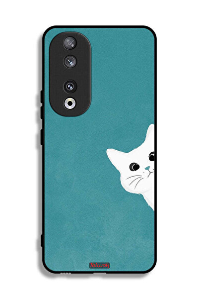 Tolwak غطاء حماية لهاتف Honor 90 بتصميم قطة