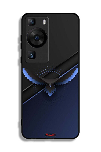 Tolwak غطاء حماية لهاتف هواوي P60 Pro بتصميم نسر فني تجريدي رقمي