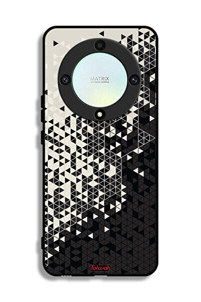Tolwak غطاء حماية لهاتف Honor X9a بنمط مثلث فني رقمي