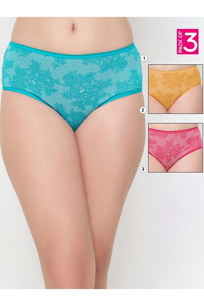 Clovia By Styli Pack of 3 - Printed Hipster Briefs