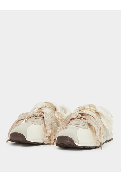 Styli Color Block Lace Up Sneakers