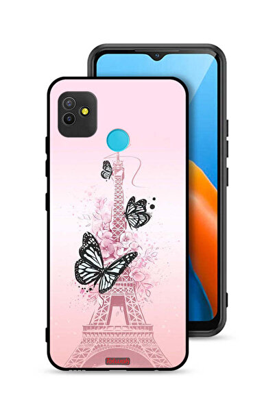 Tolwak Tecno Pop 5 Protective Case Cover Butterflies On Eiffel Tower