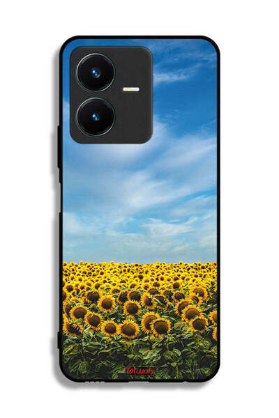 Tolwak غطاء حماية لهاتف Vivo Y22s بطبعة عباد الشمس تحت السماء