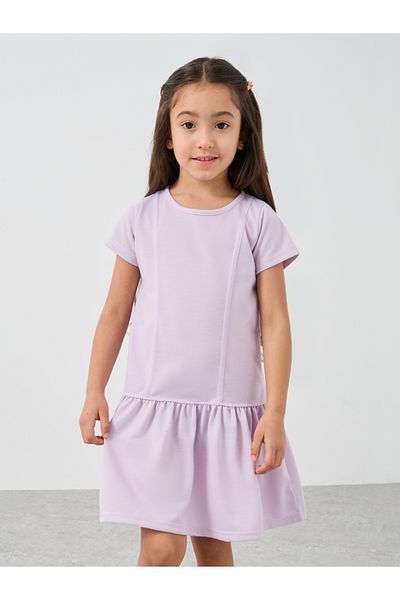 Styli Solid Drop Waist Knee-Length Dress
