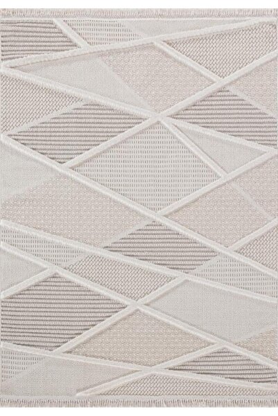 Vivaldi Soho 1087 Krem İskandinav Serisi Salon Oturma Yatak Odası Halısı