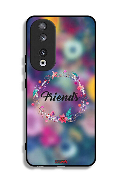 Tolwak غطاء حماية لهاتف Honor 90 بتصميم خاتم أصدقاء الزهور