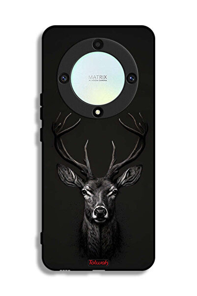 Tolwak غطاء حماية لهاتف Honor X9a - رسمة غزال رقمية