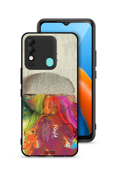 Tolwak غطاء حماية لهاتف Tecno Spark 8 بتصميم تجريدي لعلم الدماغ