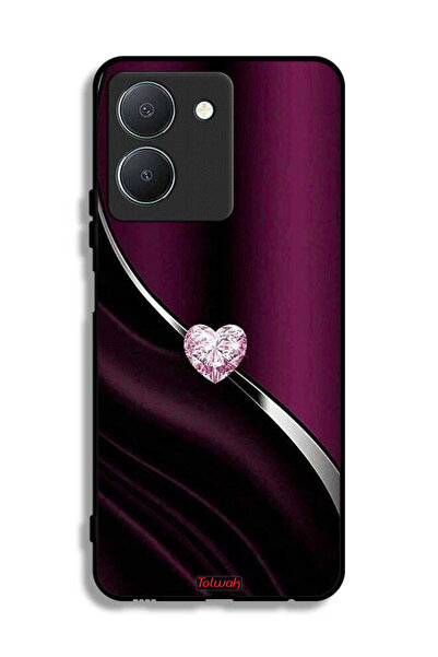 Tolwak غطاء حماية لهاتف Vivo Y36 4G بتصميم قلب ماسي