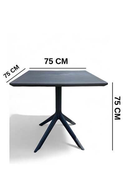 AR PLASTİK Silva Masa 75*75, Plastik Masa, Bahçe Masası, Küçük Balkon Masası