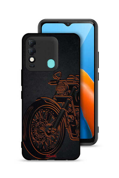 Tolwak غطاء حماية لهاتف Tecno Spark 8 بتصميم دراجة كلاسيكية