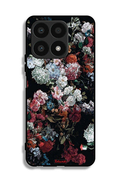 Tolwak غطاء حماية لهاتف Honor X8a بنقشة ورود عتيقة