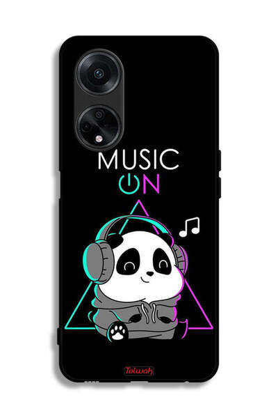 Tolwak غطاء حماية لهاتف Oppo F23 5G بطبعة موسيقى الباندا