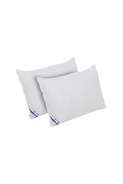 ALCAM Set of 2 Alcam pillows, SaniMed® 50x70 cm, quilted microfiber, filling with SILVERPLUS® treatment