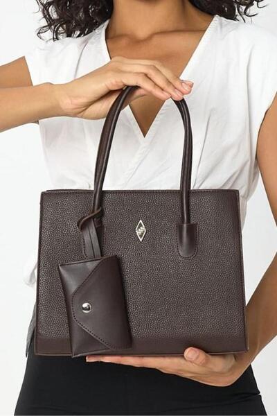 Aron Atelier Elena Brown Flotr Pattern Women's Shoulder Bag