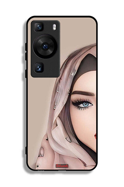 Tolwak غطاء حماية لهاتف هواوي P60 Pro بتصميم فتاة نصف وجه